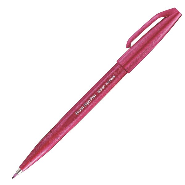 Kalligrafiestift Brush Sign Pen 0,2mm-2,0mm Pinselspitze - rot-braun