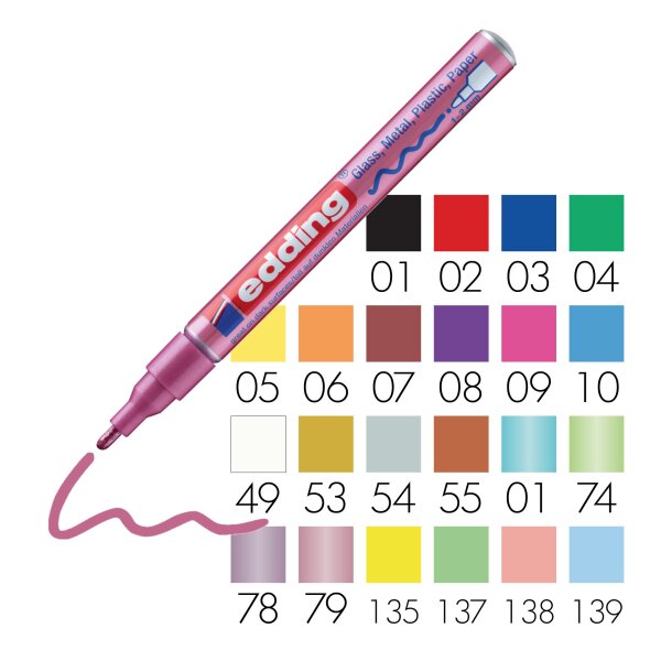 Glanzlackmarker 751 CR Rundspitze 1-2mm - alle Varianten