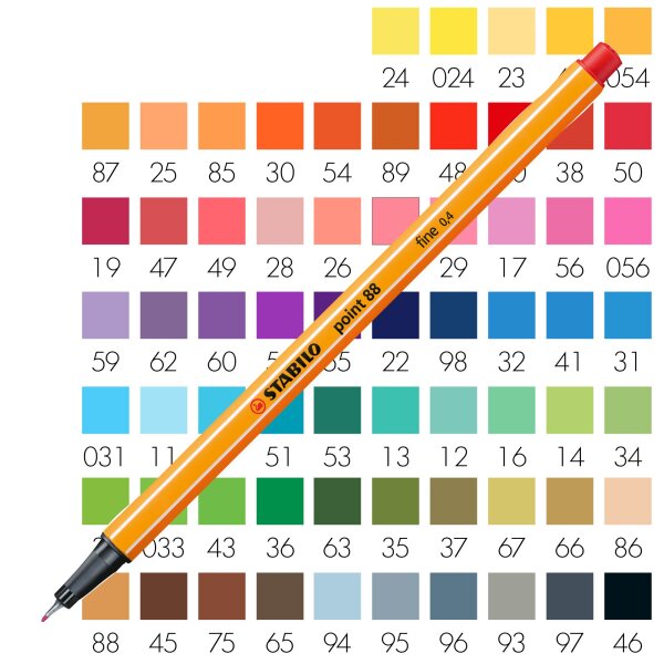 Fineliner point 88 - alle Farben