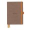 Notizbuch Hardcover A5-240 Seiten, 90g/qm dotted weiß - taupe