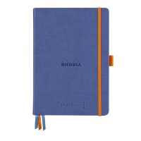 Notizbuch Hardcover A5-240 Seiten, 90g/qm dotted weiß - zaphir-blau