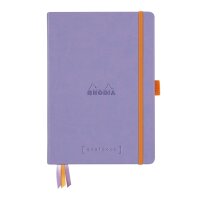 Notizbuch Hardcover A5-240 Seiten, 90g/qm dotted weiß - iris