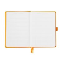 Notizbuch Hardcover A5-240 Seiten, 90g/qm dotted weiß - orange