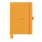 Notizbuch Hardcover A5-240 Seiten, 90g/qm dotted weiß - orange