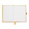 Notizbuch Hardcover A5-240 Seiten, 90g/qm dotted weiß - orange