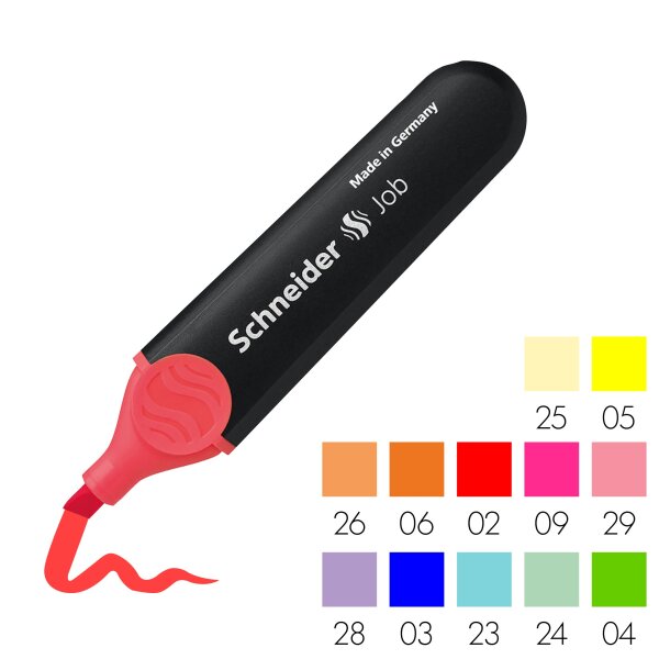 SCHNEIDER Textmarker Job - alle Varianten
