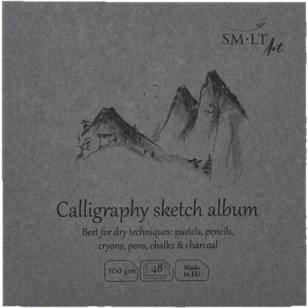 Skizzenbuch Authentic 14x14 cm - Kalligraphie Papier, 48 Blatt, 100 g/qm