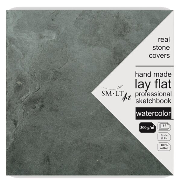 Skizzenbuch Layflat Aquarell - 195x195 cm, 32 Blatt, 300...