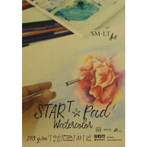 Aquarellblock START, DINA3, 20 Blatt, 240 g/qm