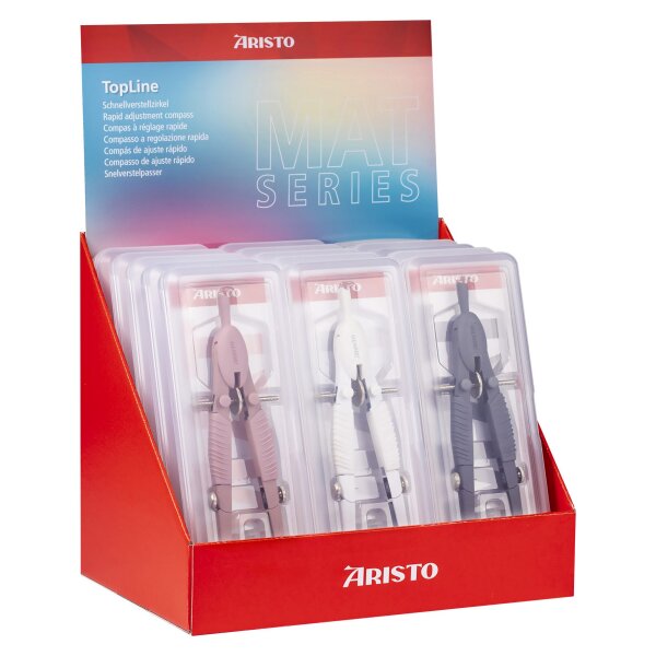 Schnellverstellzirkel TOPLINE 2 Gelenke - 18er Display