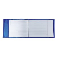 Heftschoner PLUS Transparent A5 - quer blau