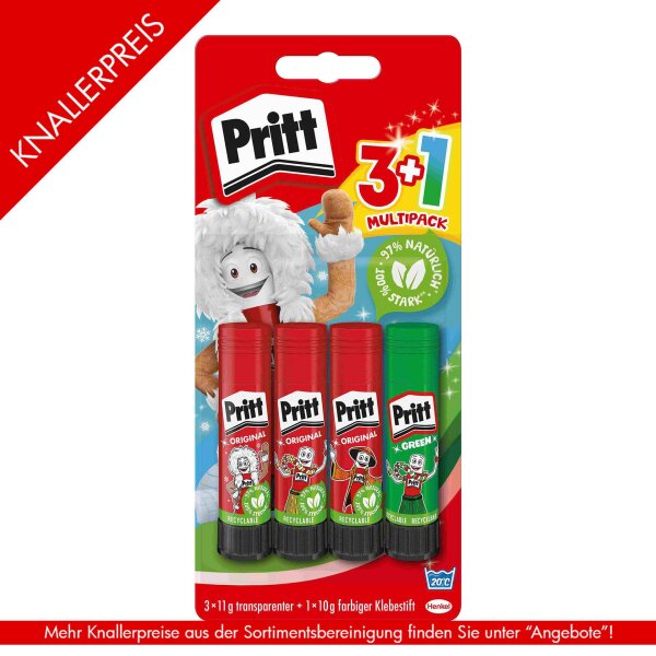 Klebestift Pritt - BTS Promo 3xWA11g + 1 x 10g orange metallic