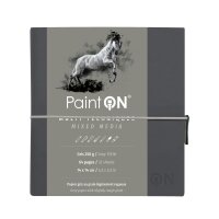 Skizzenheft PaintON,, Fadenbindung 14x14cm - 32 Blatt,...