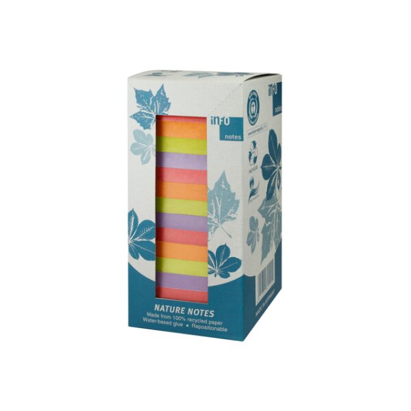 Haftnotizen RC 75x75mm Würfel Mix - 16 x 100 Blatt, 4 Farben, Blauer Engel