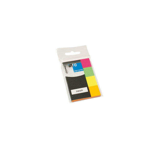 Page Marker Papier Neon 20x50mm, 4 Farben a 50 Blatt