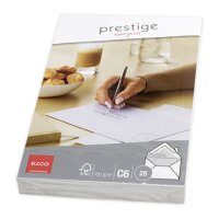 Prestige Briefumschlag C6, NK, CelloZip mit 25 Kuverts