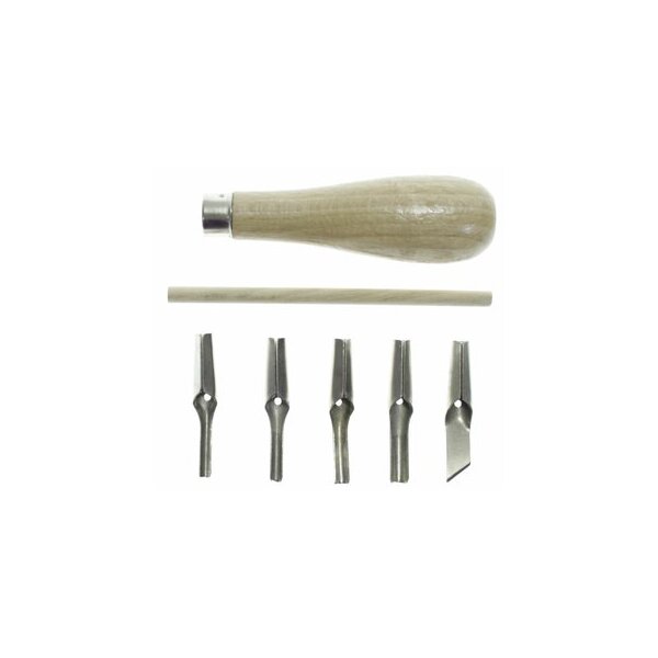 Linolschnitt Set - Linolbesteck 7 teilig