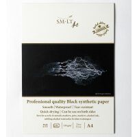 Synthetisch schwarzes Papier A4 - 155g/qm, 10 Blatt