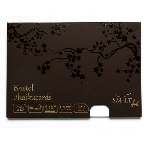 Bristolkarten Premium 14,8x21 cm - #haikucards - 308g/qm, 12 Stück