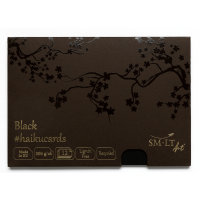 Pappkarte schwarz 14,8x21 cm - #haikucards - 300g/qm, 12...