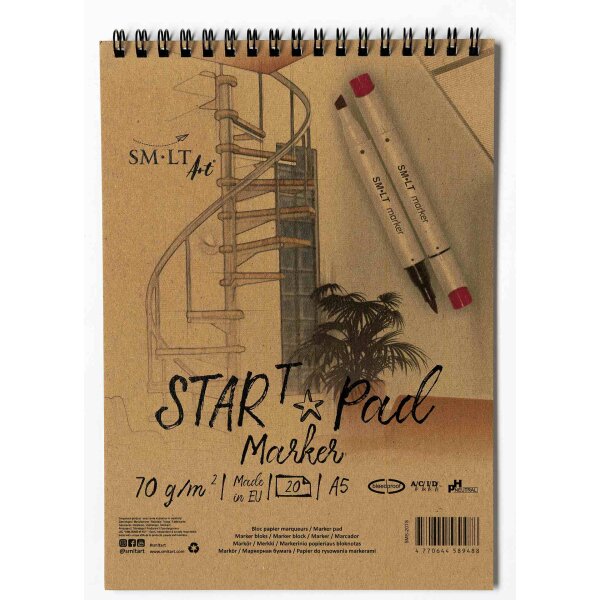 Spiralblock Marker START A5 - 20 Blatt, 75g/m²