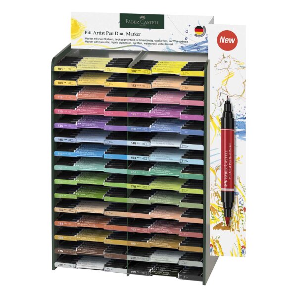 Dualmarker Pitt Artist Pen - 120x Display (30 Farben a 4 St.)