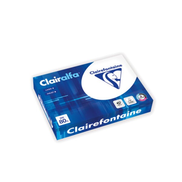 Clairalfa Kopierpapier A4, weiß 80g/qm, 500 Blatt