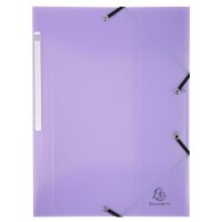 Sammelmappe A4 PP Chromaline Pastell, 3 Klappen - 5 Farben sortiert