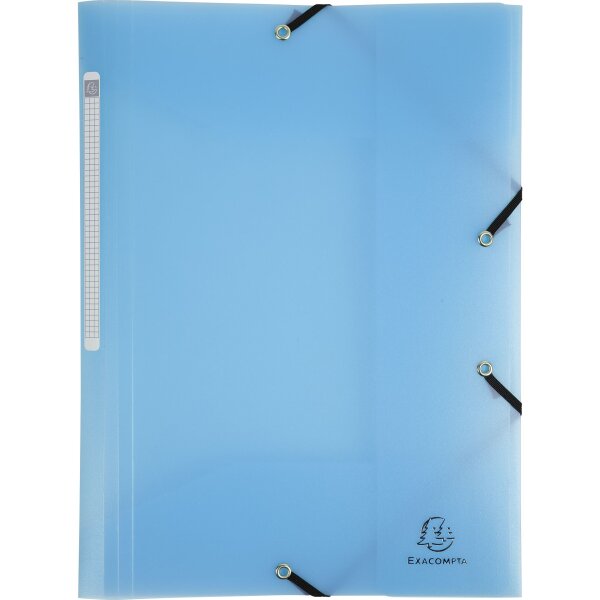 Sammelmappe A4 PP Chromaline Pastell, 3 Klappen - blau