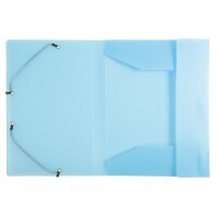 Sammelmappe A4 PP Chromaline Pastell, 3 Klappen - blau