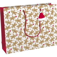 Geschenktasche Kraft 37,3 x 11,8 x 27,5 cm - Lebkuchen