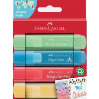 Textmarker TL 1546 Pastell Promo - 4er Etui sortiert