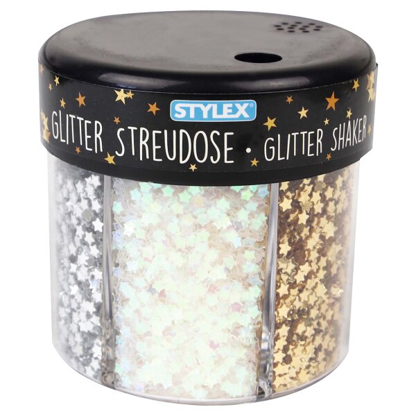 Glitter-Streudeko, Herzen / Sterne