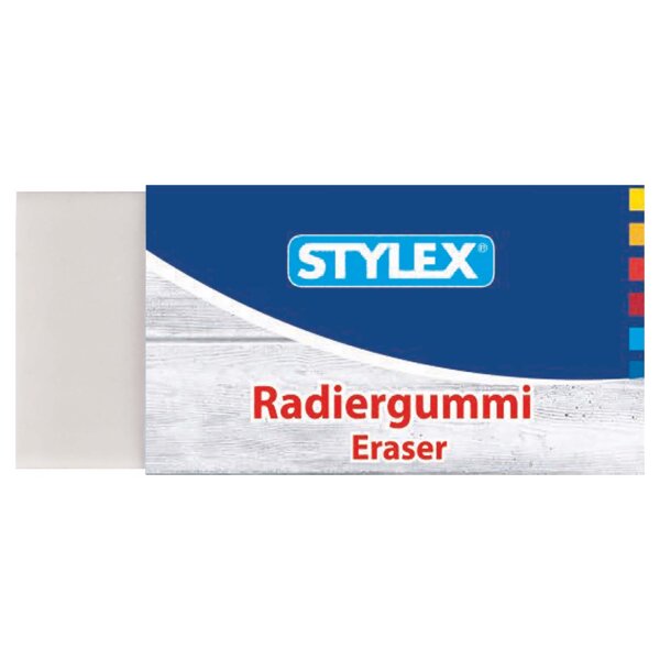 Radiergummi, 3 Stück, weiß