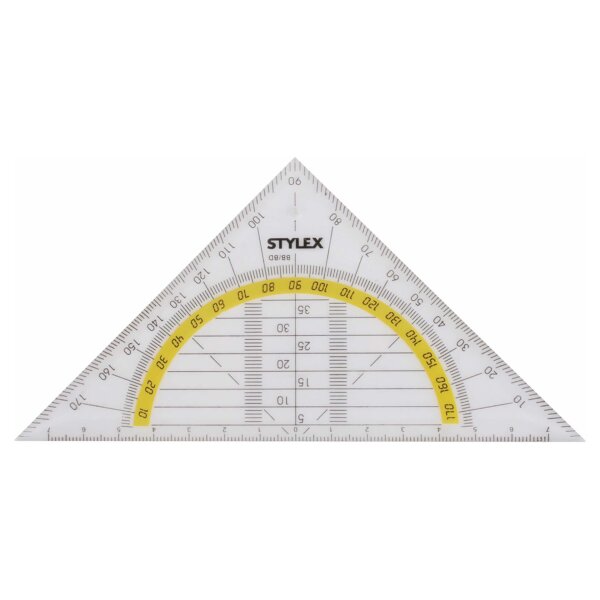 Geometriedreieck, 16 cm, biegsam