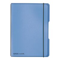 Notizheft flex PP A5,40 Blatt,kar. blau, my.book