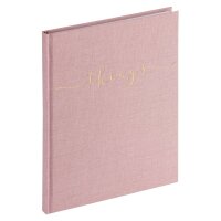Notizbuch A5 things 128 Seiten - blanko rosa