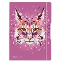 Notizh.flex PP A4 2x40li+ka Wild Animals Luchs, my.book