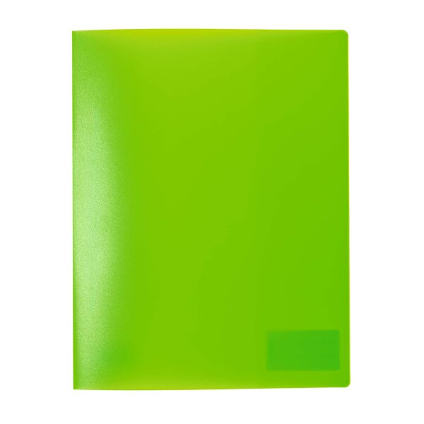 Schnellhefter A4 PP transluzent - neon grün