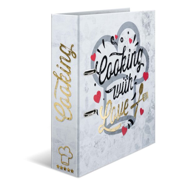 Motiv-Ordner Rezepte A4 - Cooking with love