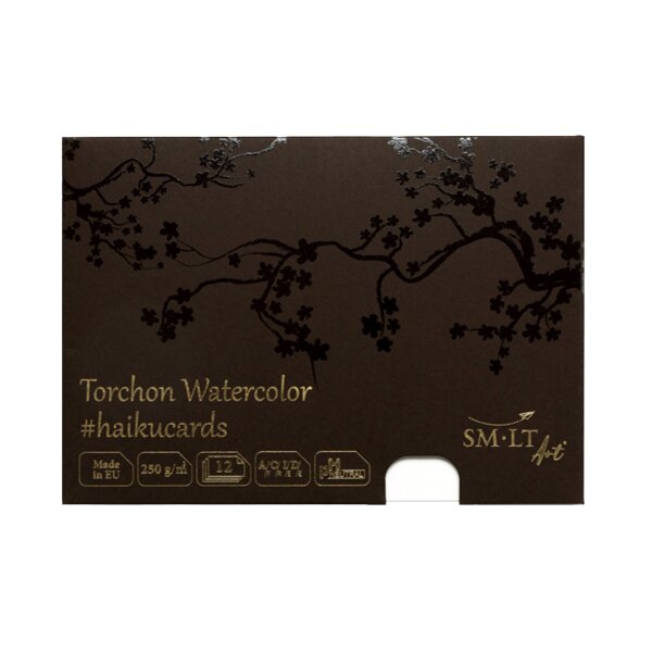 Aquarellkarten Torchon 14,8x21 cm - #haikucards - 250g/qm, 12 Stück