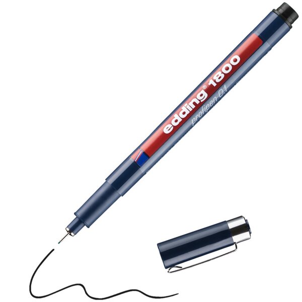 Fineliner 1800 profipen 0.1 schwarz