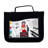 Layoutmarker GRAPHIT 12er Wallet - Manga 12 Stifte plus Zubehör