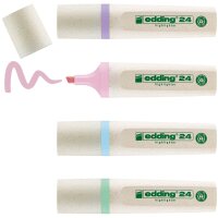 Textmarker EcoLine 24 "blauer Engel" - 4er Set