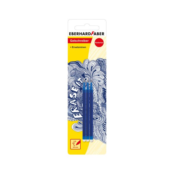 Refillm.Gelschreiber Erase it! blau 3 BK