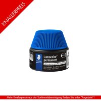 Feinschreibertinte Lumocolor refill station permanent - blau