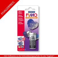 Modellierbedarf FIMO Metallic-Pulver silber,...