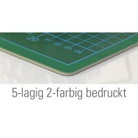 Schneidematte Profi 3 mm stark, 5-lagig, grün/schwarz, beidseitig bedruckt - alle Varianten