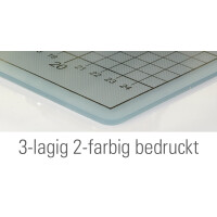 Schneidematte Profi 3 mm stark, 3-lagig, transparent,...