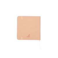 Skizzenbuch 12 x 12 cm - 160 Seiten, 140 g/qm, Hardcover, Gummiband - pink